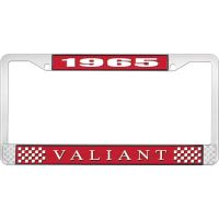 1965 VALIANT LICENSE PLATE FRAME - RED