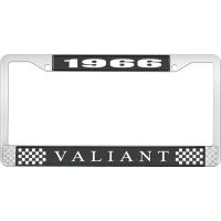 1966 VALIANT LICENSE PLATE FRAME - BLACK