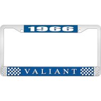 1966 VALIANT LICENSE PLATE FRAME - BLUE