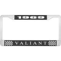 1969 VALIANT LICENSE PLATE FRAME - BLACK