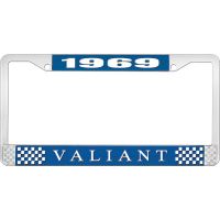 1969 VALIANT LICENSE PLATE FRAME - BLUE