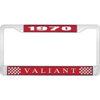 1970 VALIANT LICENSE PLATE FRAME - RED