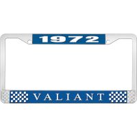 1972 VALIANT LICENSE PLATE FRAME - BLUE