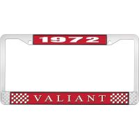 1972 VALIANT LICENSE PLATE FRAME - RED