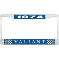 1974 VALIANT LICENSE PLATE FRAME - BLUE