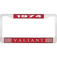 1974 VALIANT LICENSE PLATE FRAME - RED