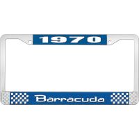 1970 BARRACUDA LICENSE PLATE FRAME - BLUE