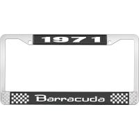 1971 BARRACUDA LICENSE PLATE FRAME - BLACK