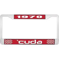 1970 'CUDA PLATE FRAME - RED