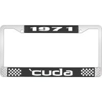 1971 'CUDA LICENSE PLATE FRAME - BLACK