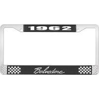 1962 BELVEDERE LICENSE PLATE FRAME - BLACK