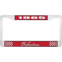 1965 BELVEDERE LICENSE PLATE FRAME - RED