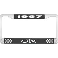 1967 GTX LICENSE PLATE FRAME - BLACK