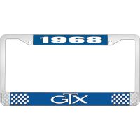 1968 GTX LICENSE PLATE FRAME - BLUE