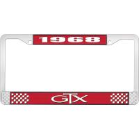 1968 GTX LICENSE PLATE FRAME - RED