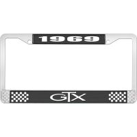 1969 GTX LICENSE PLATE FRAME - BLACK