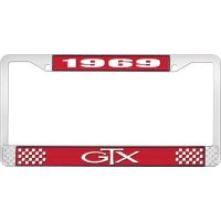 1969 GTX LICENSE PLATE FRAME - RED