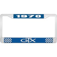 1970 GTX LICENSE PLATE FRAME - BLUE