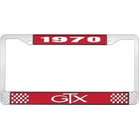 1970 GTX LICENSE PLATE FRAME - RED