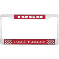 1969 ROAD RUNNER PLATE FRAME - RED