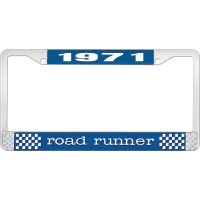 1971 ROAD RUNNER LICENSE PLATE FRAME - BLUE