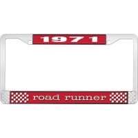 1971 ROAD RUNNER LICENSE PLATE FRAME - RED