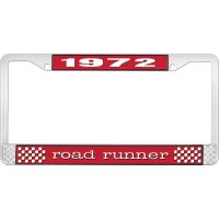 1972 ROAD RUNNER LICENSE PLATE FRAME - RED