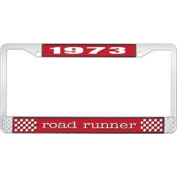 1973 ROAD RUNNER LICENSE PLATE FRAME - RED