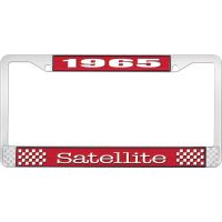 1965 SATELLITE LICENSE PLATE FRAME - RED