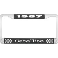 1967 SATELLITE LICENSE PLATE FRAME - BLACK