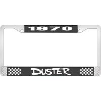 1970 DUSTER LICENSE PLATE FRAME - BLACK