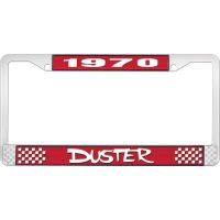 1970 DUSTER LICENSE PLATE FRAME - RED