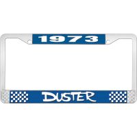 1973 DUSTER LICENSE PLATE FRAME - BLUE