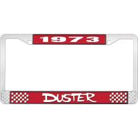 1973 DUSTER LICENSE PLATE FRAME - RED