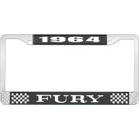 1964 FURY LICENSE PLATE FRAME - BLACK