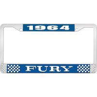 1964 FURY LICENSE PLATE FRAME - BLUE