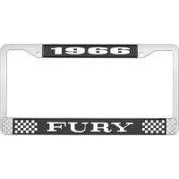 1966 FURY LICENSE PLATE FRAME - BLACK