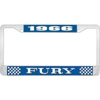 1966 FURY LICENSE PLATE FRAME - BLUE