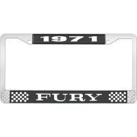 1971 FURY LICENSE PLATE FRAME - BLACK