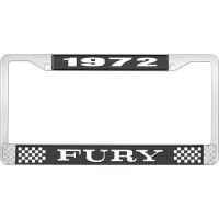 1972 FURY LICENSE PLATE FRAME - BLACK