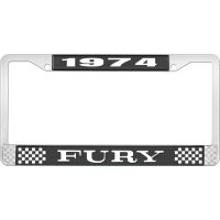 1974 FURY LICENSE PLATE FRAME - BLACK