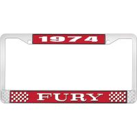 1974 FURY LICENSE PLATE FRAME - RED