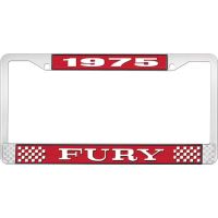 1975 FURY LICENSE PLATE FRAME - RED