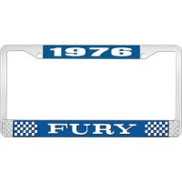 1976 FURY LICENSE PLATE FRAME - BLUE