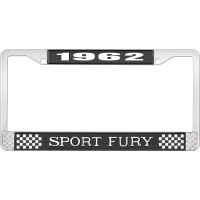 1962 SPORT FURY LICENSE PLATE FRAME - BLACK