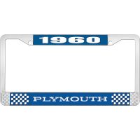 1960 PLYMOUTH LICENSE PLATE FRAME - BLUE