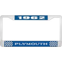 1962 PLYMOUTH LICENSE PLATE FRAME - BLUE