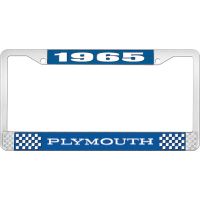 1965 PLYMOUTH LICENSE PLATE FRAME - BLUE