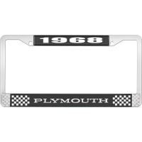 1968 PLYMOUTH LICENSE PLATE FRAME - BLACK