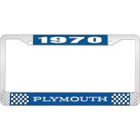 1970 PLYMOUTH LICENSE PLATE FRAME - BLUE